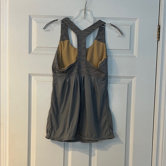 Lululemon Athletica Gray Racerback Tank Top - Picture 2 of 5